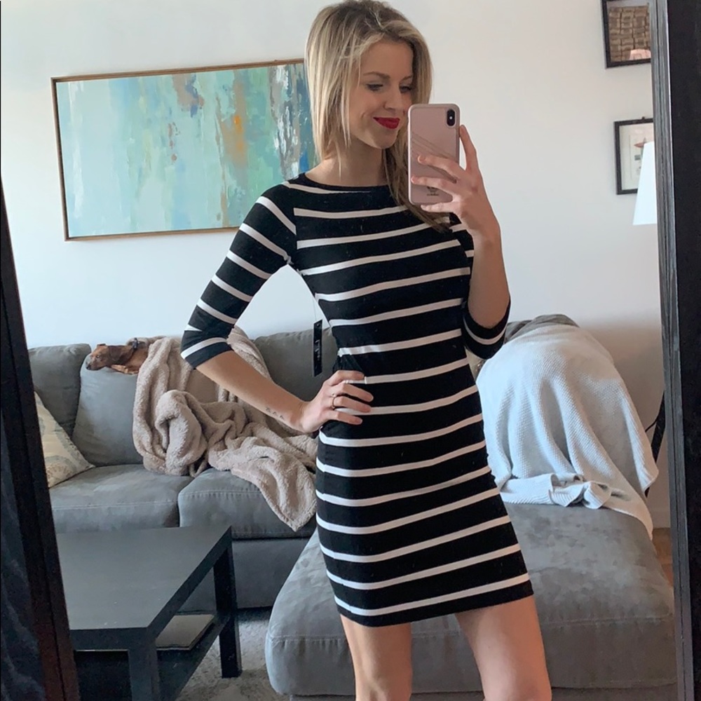 Striped Midi Dress - Lulus